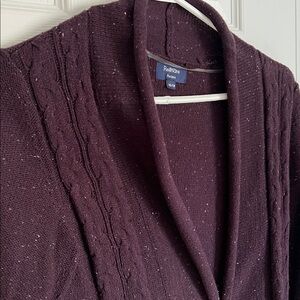 Reitmans Women's Deep Purple Sweater Cardigan
